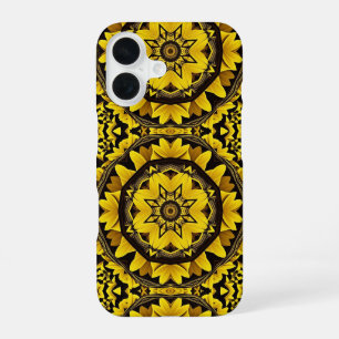 Sunflower Kaleidoscope iPhone 16 Case