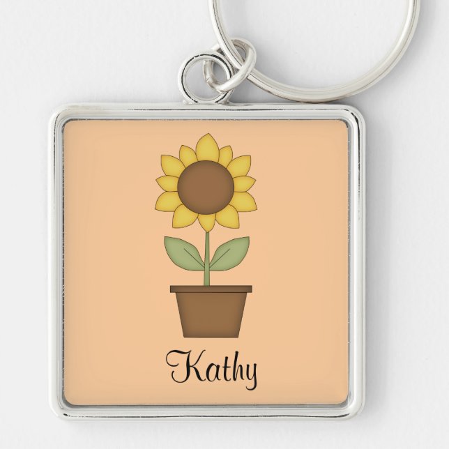 Sunflower Key Ring (Front)