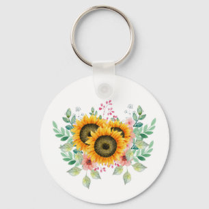 Sunflower key ring