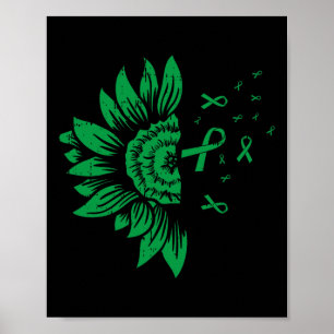 Sunflower Kidney Disease Mental Health Scoliosis R Poster