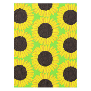 Sunflower Kid's Birthday Party Summer Tablecloth