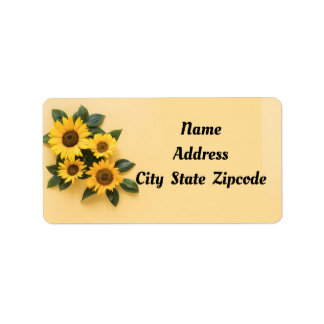 Sunflower Label