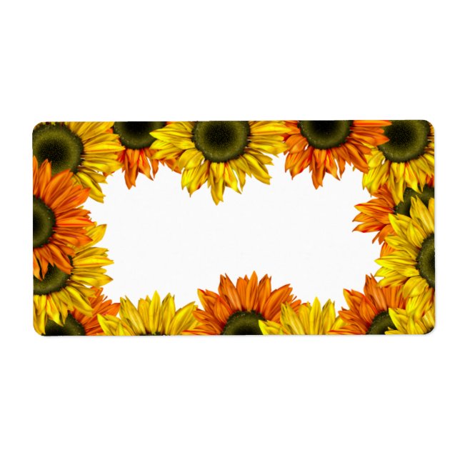 Sunflower Label (Front)
