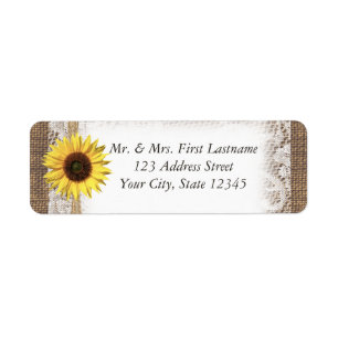 Sunflower Lace and Burlap