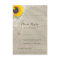 Sunflower Lace and Wood Rustic Wedding RSVP Card