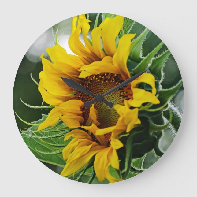 Sunflower Large Clock (Front)