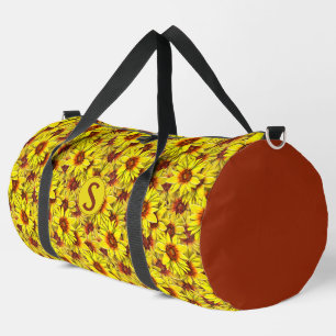Sunflower Large Duffel Gym Bag