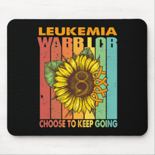Sunflower Leukaemia Warrior Choose To Keep Going  Mouse Pad