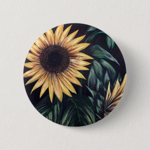 Sunflower Life 6 Cm Round Badge