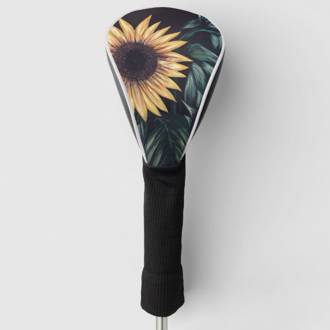 Sunflower Life Golf Head Cover (Front)