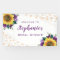 Sunflower Lights Purple Rose Bridal Shower Banner