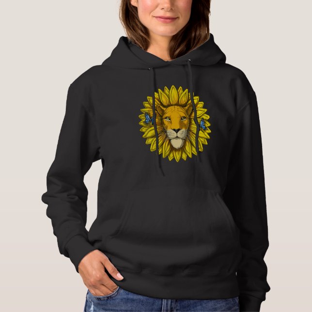 Sunflower Lion  I'm A Child Of God Hoodie (Front)