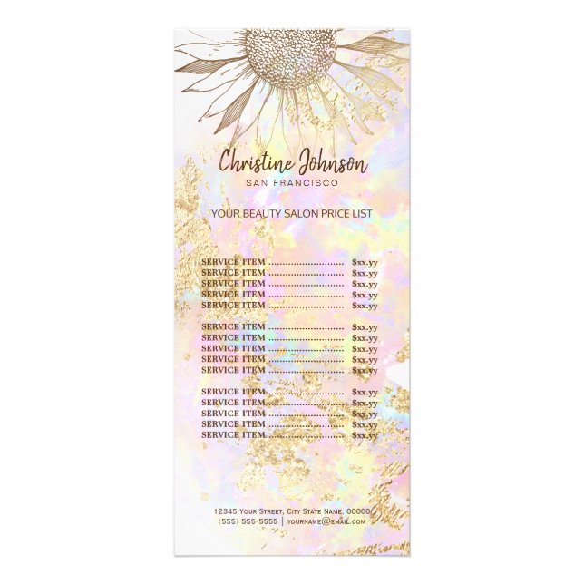 sunflower logo rack card (Front)