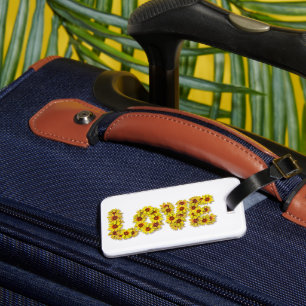 Sunflower Love Luggage Tag