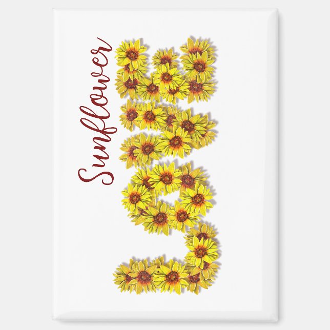 Sunflower Love Magnet (Front)