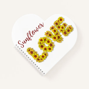 Sunflower Love Spiral Notebook