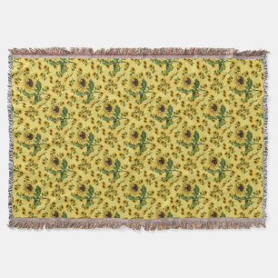 Sunflower Love Throw Blanket