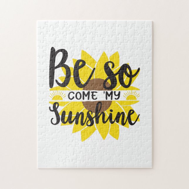 Sunflower Lover | Be So Come My Sunshine Jigsaw Puzzle (Vertical)