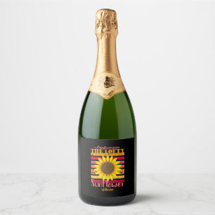 Sunflower Lover   Sunflower Of The Sun Sparkling Wine Label