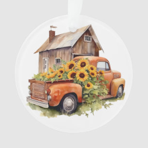 Sunflower Lovers Holiday Ornament