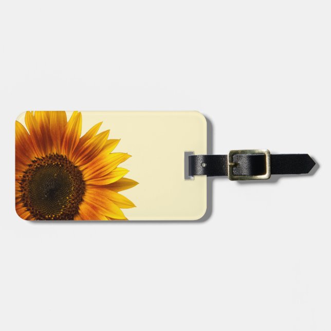 Sunflower Luggage Tag (Front Horizontal)