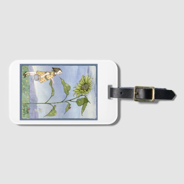 Sunflower Luggage Tag (Front Horizontal)