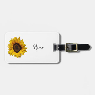 Sunflower Luggage Tag