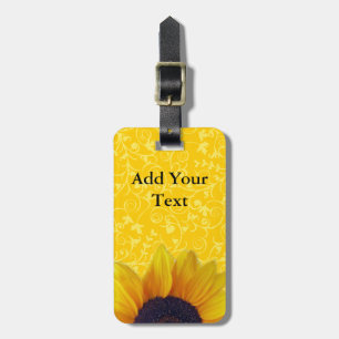 Sunflower Luggage Tag