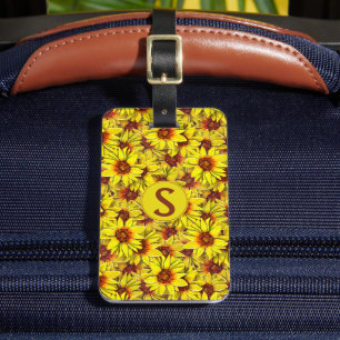 Sunflower Luggage Tag