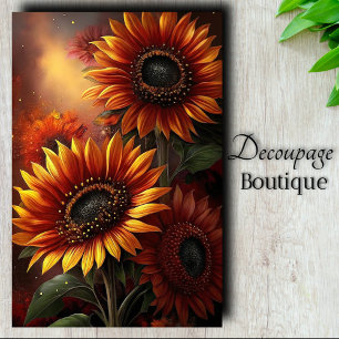 Sunflower Magic Decoupage Tissue Paper