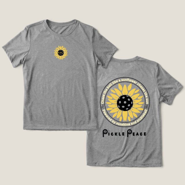 Sunflower magic Tri-Blend shirt (Design Front & Back)