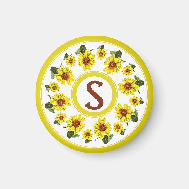 Sunflower Magnet (Front)