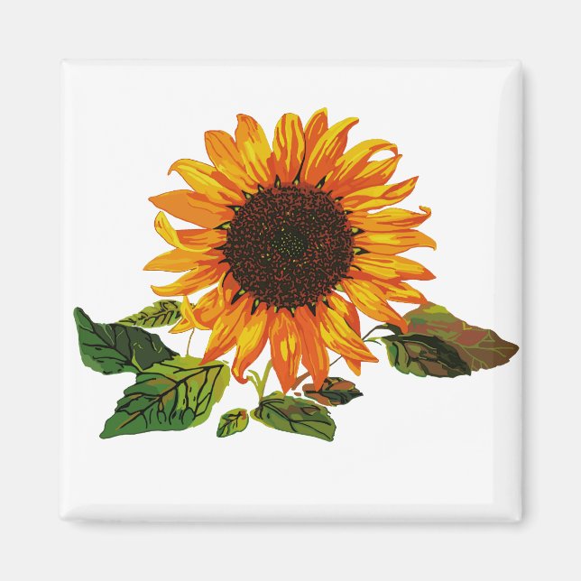 Sunflower Magnet (Front)