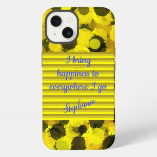 Sunflower Margarita Colours Bring Happiness Saying iPhone 13 Case