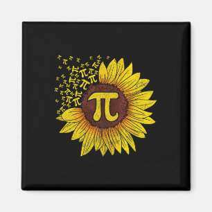 Sunflower Math Nerd Teacher Shirt Magnet