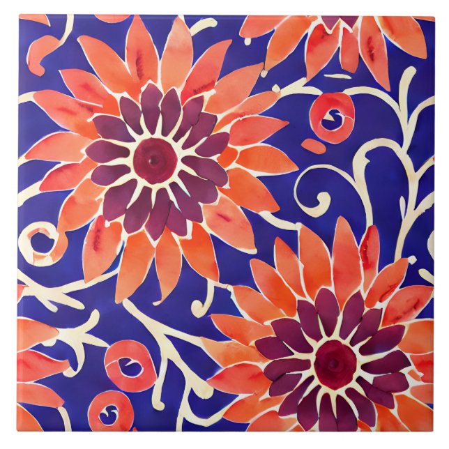 Sunflower Mediterranean Tile (Front)