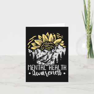 Sunflower Mental Health Awareness Month 2021 Card