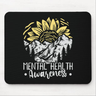 Sunflower Mental Health Awareness Month 2021 Mouse Pad