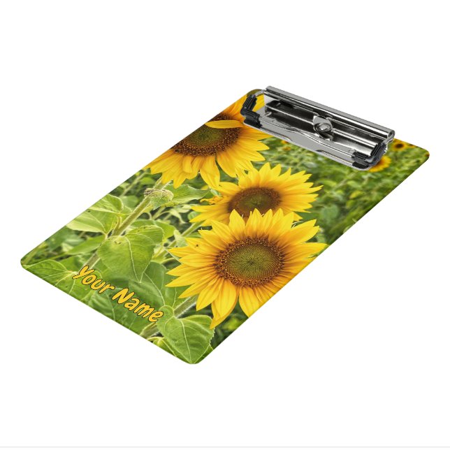 "Sunflower" Mini Clipboard  (Angled3)