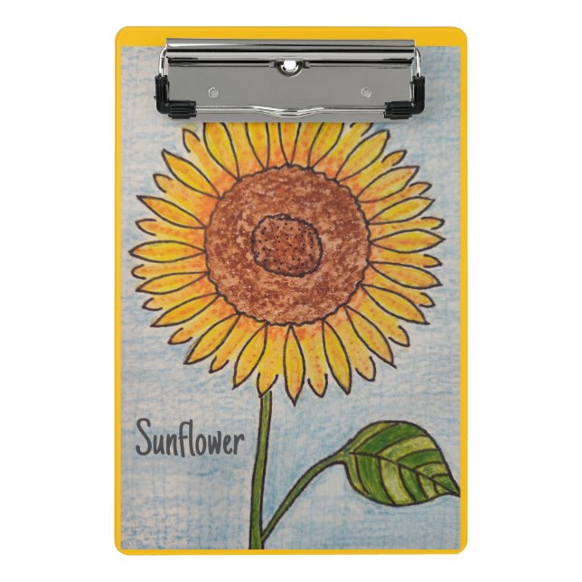 Sunflower Mini Clipboard (Front)