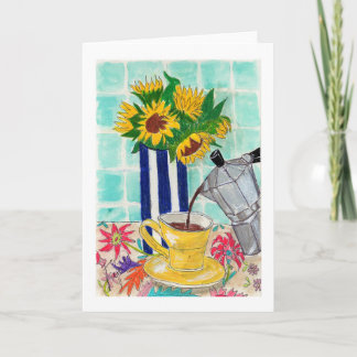 Sunflower Moka Coffee Card