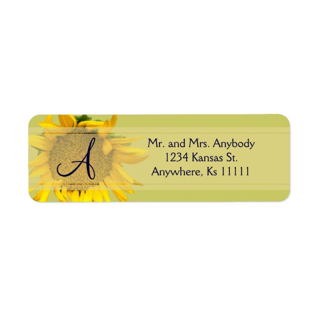 Sunflower Monogram (Front)