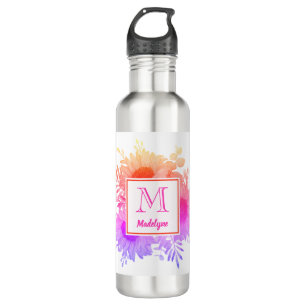 Sunflower Monogram Name Personalised 710 Ml Water Bottle