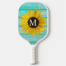 Sunflower Monogram Rustic Customisable 