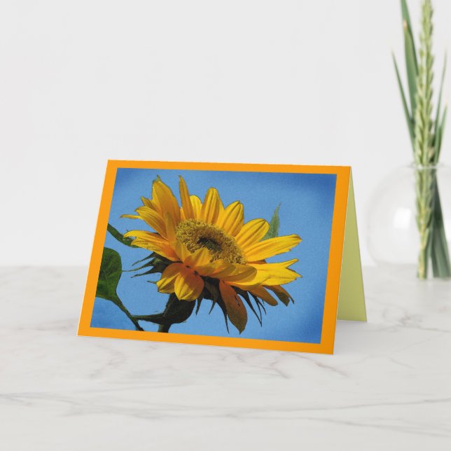 Sunflower Mother's Day Card (Front)