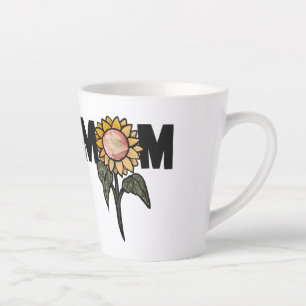 Sunflower Mum Sunflowers Art Mothers Day           Latte Mug
