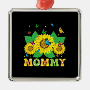 Sunflower Mummy Metal Tree Decoration