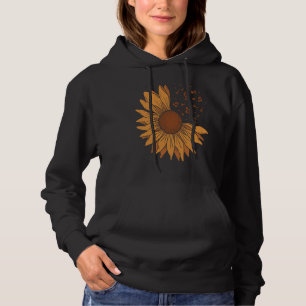 Sunflower Music Note  Cute Sun Flower   Teacher Hoodie