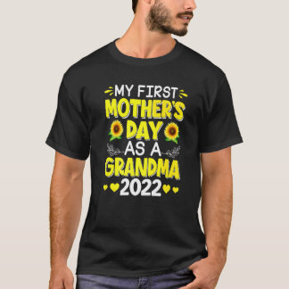 Sunflower My First Mother's Day As A Grandma Mothe T-Shirt
