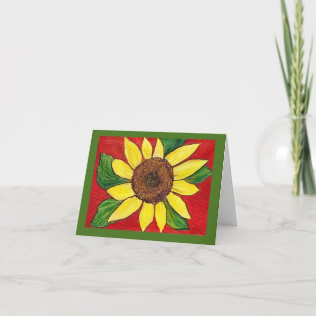 Sunflower Note Card (Front)